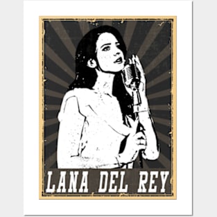 80s Style Lana Del Rey Posters and Art